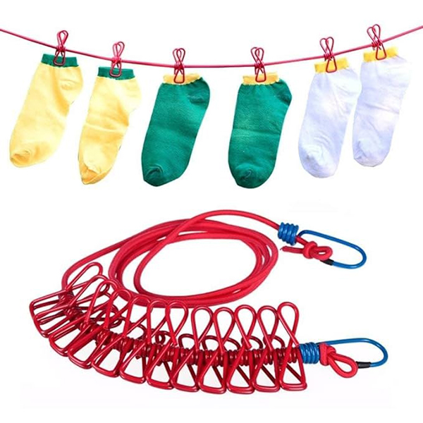 Portable Clothes Drying Elastic Rope