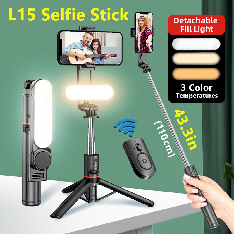 L15 Premium Selfie Stick &amp; Tripod