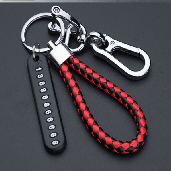 Key Ring with Phone Number