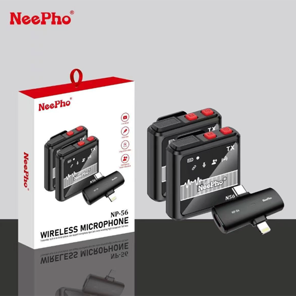 Neepho NP-56 Double Wireless Microphone With ANC