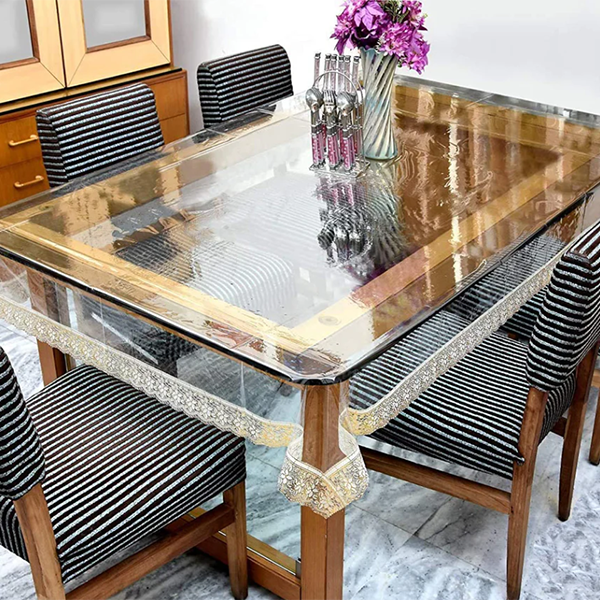 Transparent 6 Seater Dining Table Cover