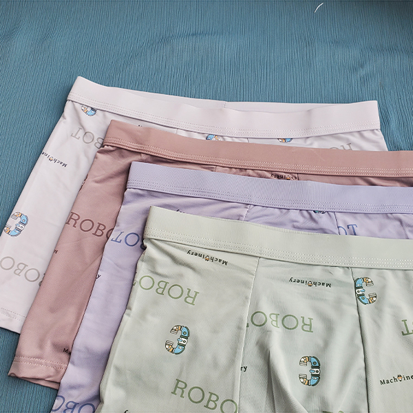 Text Print Premium Ice silk Boxer (3 PCS)