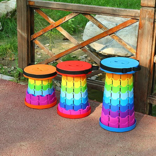 Foldable Travelling Heavy Plastic Stool