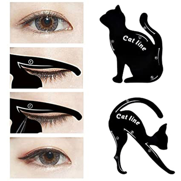 Multi-Shape Cat Eyeliner Card (Set Of 2)