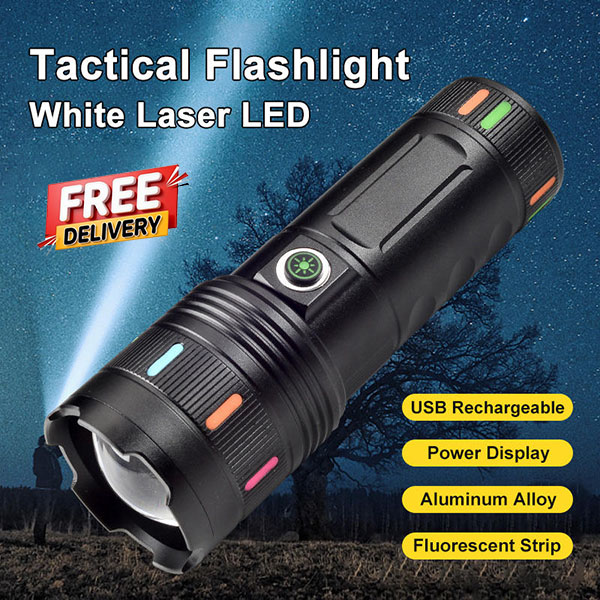 High Power Rechargeable Torch Light With Power Bank