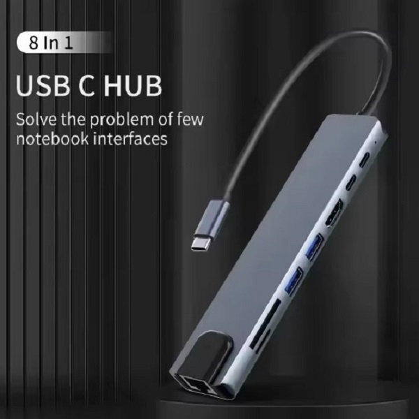8 in 1 USB Type C Hub