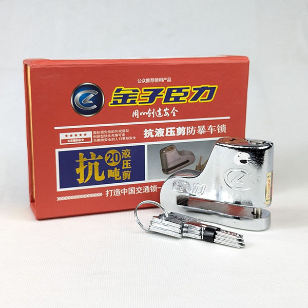 Shoe Design Motorcycle Disc Lock