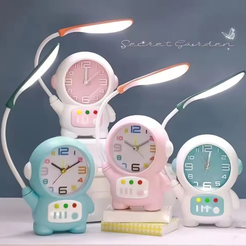 Astronaut Desk Lamp With Alam Clock